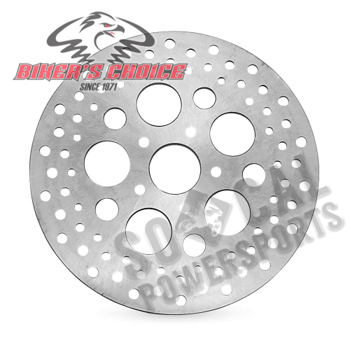 Bikers Choice - Bikers Choice Drilled Stainless Brake Rotors - 144084