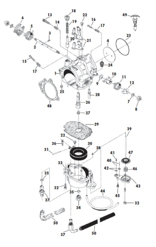 S&S Cycle - S&S Cycle Zinc Flat Head Screw with Lock Washer (#32) - 50-0034