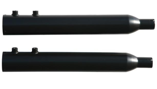 Rush Exhaust - Rush Exhaust Big Louie Slip-On Mufflers - 2.50in. Baffle - Tip Compatible - Black - 32015-250-PKG