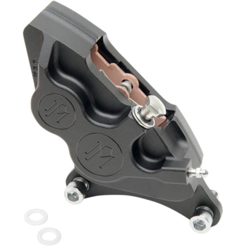 Performance Machine - Performance Machine Four-Piston Differential-Bore Brake Caliper Kit - Black Ops - 0053-2916-SMB