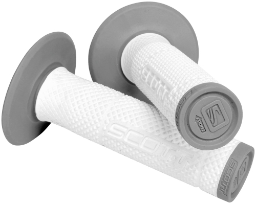 Scott USA - Scott USA SX II MX Grips - White/Gray - 219624-1039