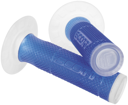 Scott USA - Scott USA SX II MX Grips - Blue/Clear - 219624-1092