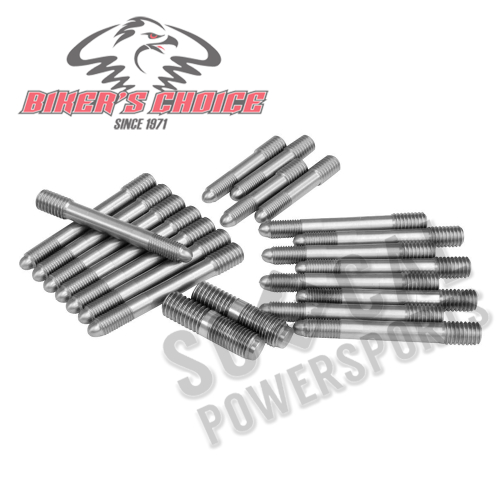 Bikers Choice - Bikers Choice Stainless Steel Rocker Box Stud Set - 4223