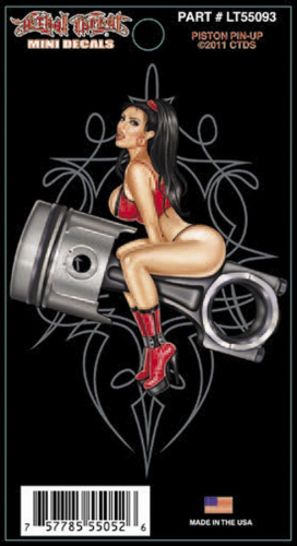 Lethal Threat - Lethal Threat Piston Pinup Decal - LT55093