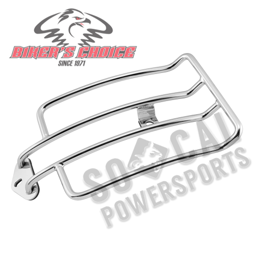 Bikers Choice - Bikers Choice Luggage Rack for Solo Seat - Chrome - 302441