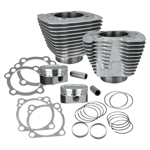 S&S Cycle - S&S Cycle Cylinder and Piston Conversion Kit - Silver - 910-0301