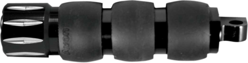 Avon Grips - Avon Grips Rival Velvet Air Male-Mount Footpegs - Black Anodized - FP-AIR-96-AN-RI