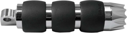 Avon Grips - Avon Grips Excalibur Velvet Air Male-Mount Footpegs - Chrome - FP-AIR-93-CH-EX