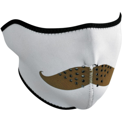 Zan Headgear - Zan Headgear Half Face Mask - WNFM163H - Mustache - OSFM