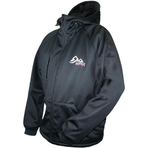 HMK - HMK Hooded Tech Shell Womens Jacket - HM7HTSPM - Black/Pink - Medium