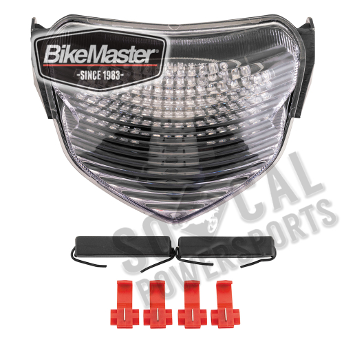 BikeMaster - BikeMaster Integrated Taillight - Clear Lens - TZS-120-INT