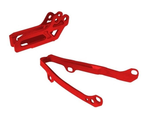 UFO Plastics - UFO Plastics Chain Guide and Swingarm Slider Kit - Red - HO04665-070