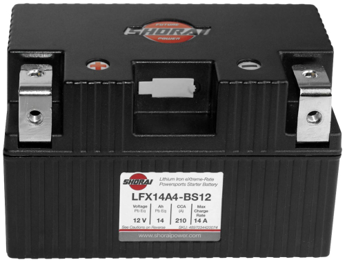 Shorai - Shorai Lithium Iron Extreme-Rate Battery - LFX14A4-BS12