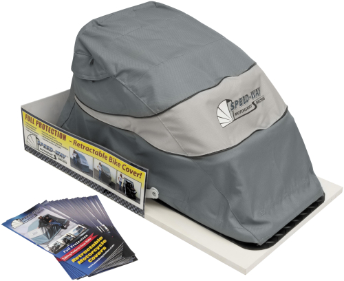 Speed-Way Shelters - Speed-Way Shelters Speedway Shelters Counter Display with Toy Sport Bike Motorcycle - MT-CDDIS-SPORT