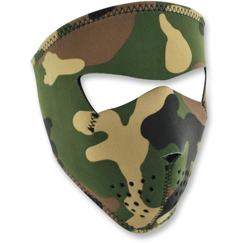 Zan Headgear - Zan Headgear Small Full Face Mask - WNFMS118 - Woodland Camo - Small