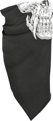 Zan Headgear - Zan Headgear 3-in-1 Headband - Bamboo/Cotton - BH003 - Skull with Fangs - OSFM