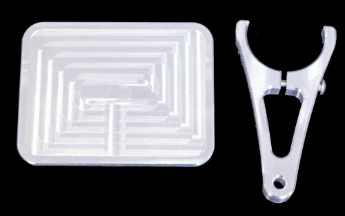 ModQuad - ModQuad 1-3/4in. Sticker Bar Mount Plate - Black - SM-1.75-BLK