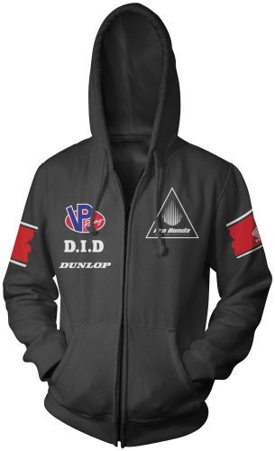 Honda Collection - Honda Collection Team Black Zip Hoody - 54-7365 - Black - X-Large