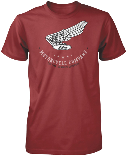 Honda Collection - Honda Collection Motor Co. Short Sleeve T-Shirt - 54-7413 - Maroon - Medium