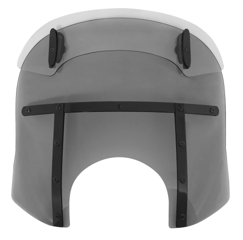 Memphis Shades - Memphis Shades Drop Top Memphis Fats Windshield (9in. Cutout) - 17-20in. - Black Smoke/Night Shades - MDB31810