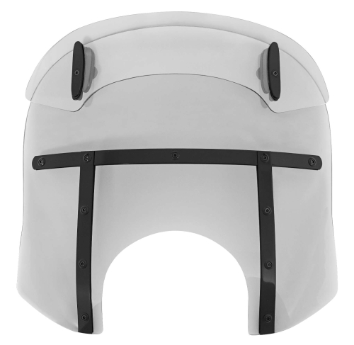 Memphis Shades - Memphis Shades Drop Top Memphis Fats Windshield (9in. Cutout) - 17-20in. - Ghost/Night Shades - MDB31808