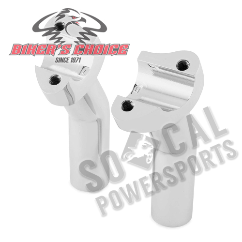 Bikers Choice - Bikers Choice 4.5in. Pullback Handlebar RIsers - Chrome - 13-011CP