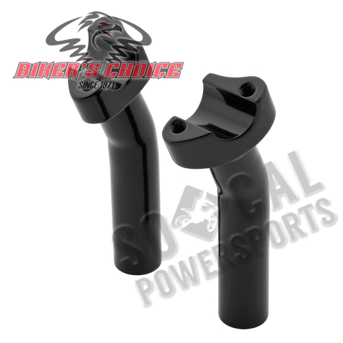 Bikers Choice - Bikers Choice 5.5in. Pullback Handlebar Risers - Black - 13-013BK