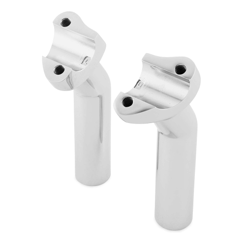 Bikers Choice - Bikers Choice 6.5in. Pullback Handlebar Risers - Chrome - 13-015CP
