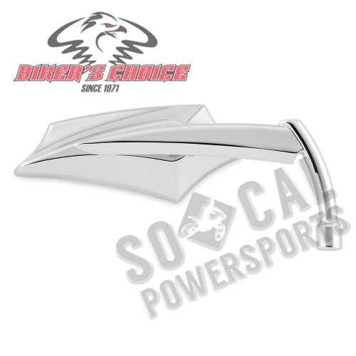 Bikers Choice - Bikers Choice Angler Mirrors - Chrome - 18-430