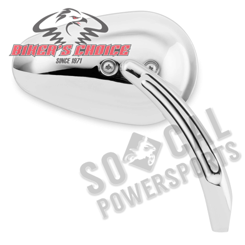 Bikers Choice - Bikers Choice Tapered Mirrors - Chrome - 18-456