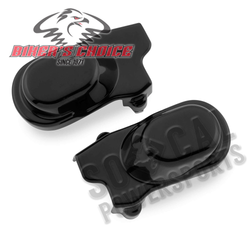 Bikers Choice - Bikers Choice Riser Axle Cover Kits - Black - 19-015BK