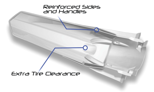 Cycra - Cycra Powerflow Rear Fender - White - 1812-42