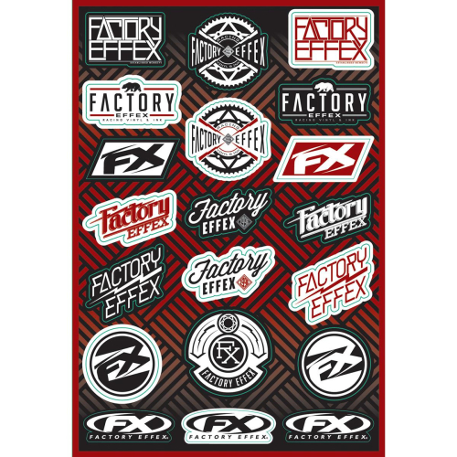 Factory Effex - Factory Effex FX Icon Sticker Sheet - 17-68004