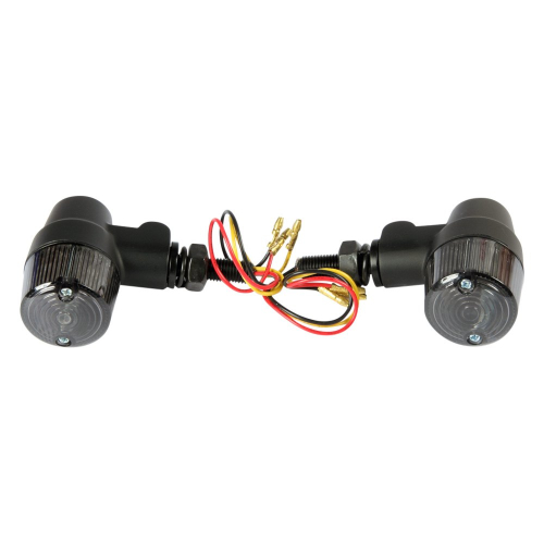 K&S Technologies - K&S Technologies Black Satin Aluminum Marker LED Lights - Round #3 with Smoke Lens - Three Wire - 26-8631