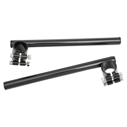Emgo - Emgo 7/8in. Steel Clip-on Handlebars - 33mm - Gloss Black - 23-93132