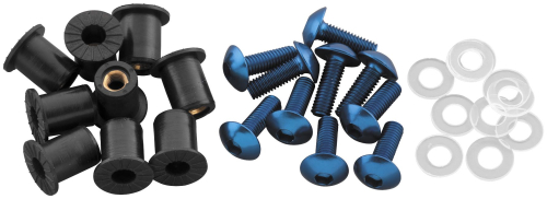 E4S - E4S Aluminum Windscreen Hardware Kit - Blue - 29-A011BLU