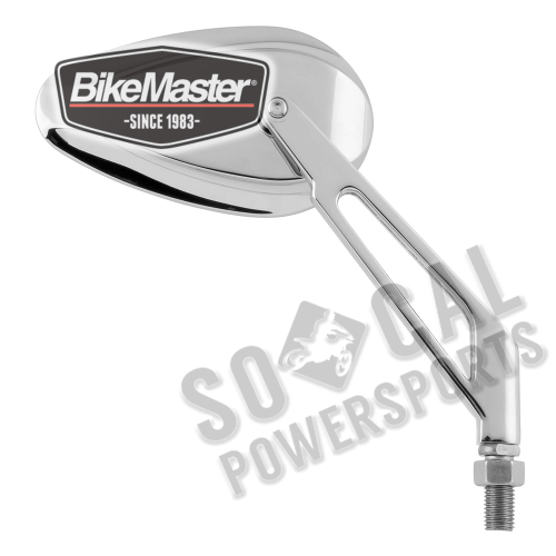 BikeMaster - BikeMaster Wedge Stem Mini Teardrop Mirror - Chrome - 942051