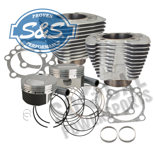 S&S Cycle - S&S Cycle 1250cc Conversion Kit - Compression 11.2:1 - Wrinkle Black - 910-0436