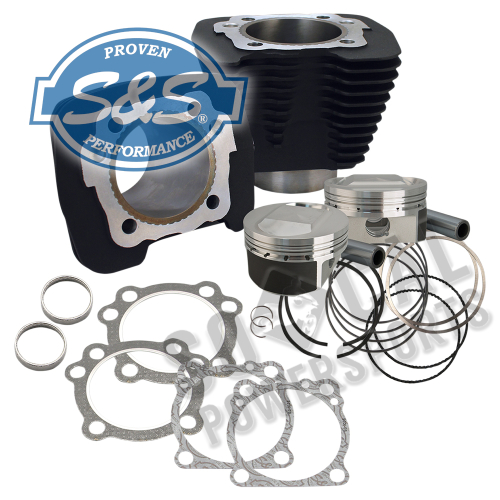 S&S Cycle - S&S Cycle 1250cc Conversion Kit - Compression 11.2:1 - Silver - 910-0446
