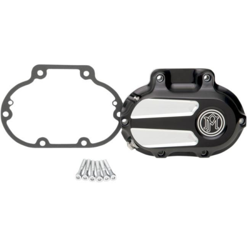 Performance Machine - Performance Machine Scallop 6 Speed Cable Transmission Side Cover - Contrast Cut - 0066-2030-BM