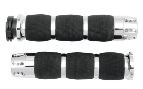 Avon Grips - Avon Grips Gatlin Air Cushioned Grips - Chrome - MT-IN-AIR-90C-G