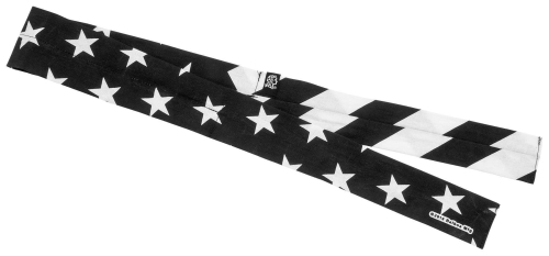 Zan Headgear - Zan Headgear Cooldanna - 503067 - Black/White Flag - OSFM