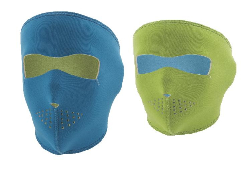 Zan Headgear - Zan Headgear Full Face Mask - WNFM402 - Blue Reverse Lime - OSFM