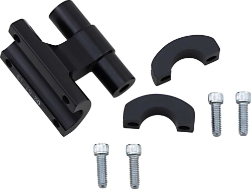 Powermadd - Powermadd Power Riser 325 Pivoting Riser - 2in. Tall x 3.25in. Wide for 7/8in. to 1-1 /8in. Bars - 45421