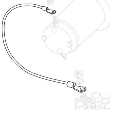Warn - Warn Cable for 3.0ci/4.0ci Winch Motor Connections - 6Ga. - Blue - 96in. - 69652