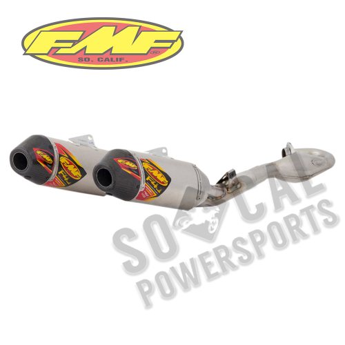 FMF Racing - FMF Racing Factory 4.1 RCT Dual Full System - Aluminum Muffler - Carbon Fiber End Cap - 041541
