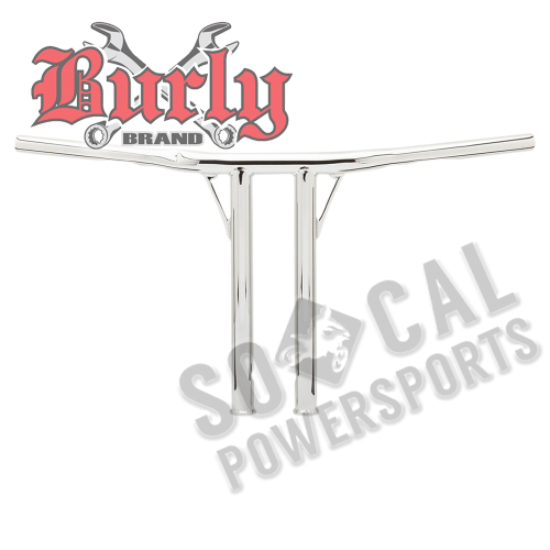 Burly Brand - Burly Brand 1-1/4in. Jail Burly Handlebar - Chrome - B12-5503C