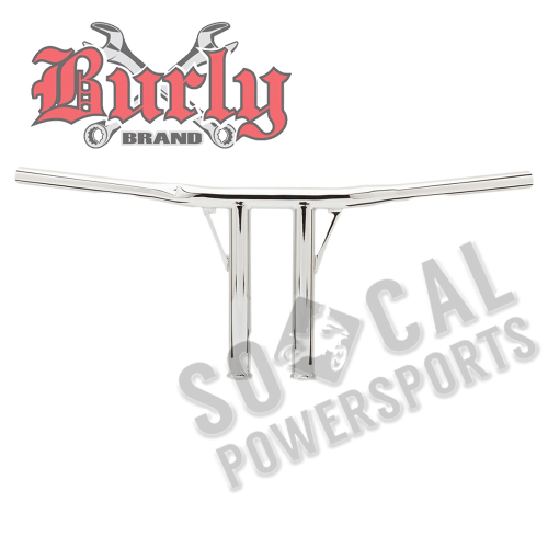 Burly Brand - Burly Brand 1-1/4in. Jail Burly Handlebar - Chrome - B12-5501C