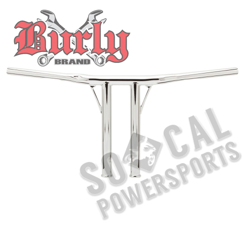 Burly Brand - Burly Brand 1-1/4in. Jail Burly Handlebar - Chrome - B12-5502C