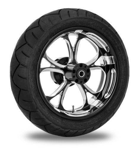 Performance Machine - Performance Machine Luxe Rear Wheel Package - 17x6in. - Platinum Cut - 9269-7716R-LUX-BMP